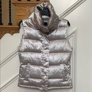 Talbot’s silver puffer vest. Brand new!
